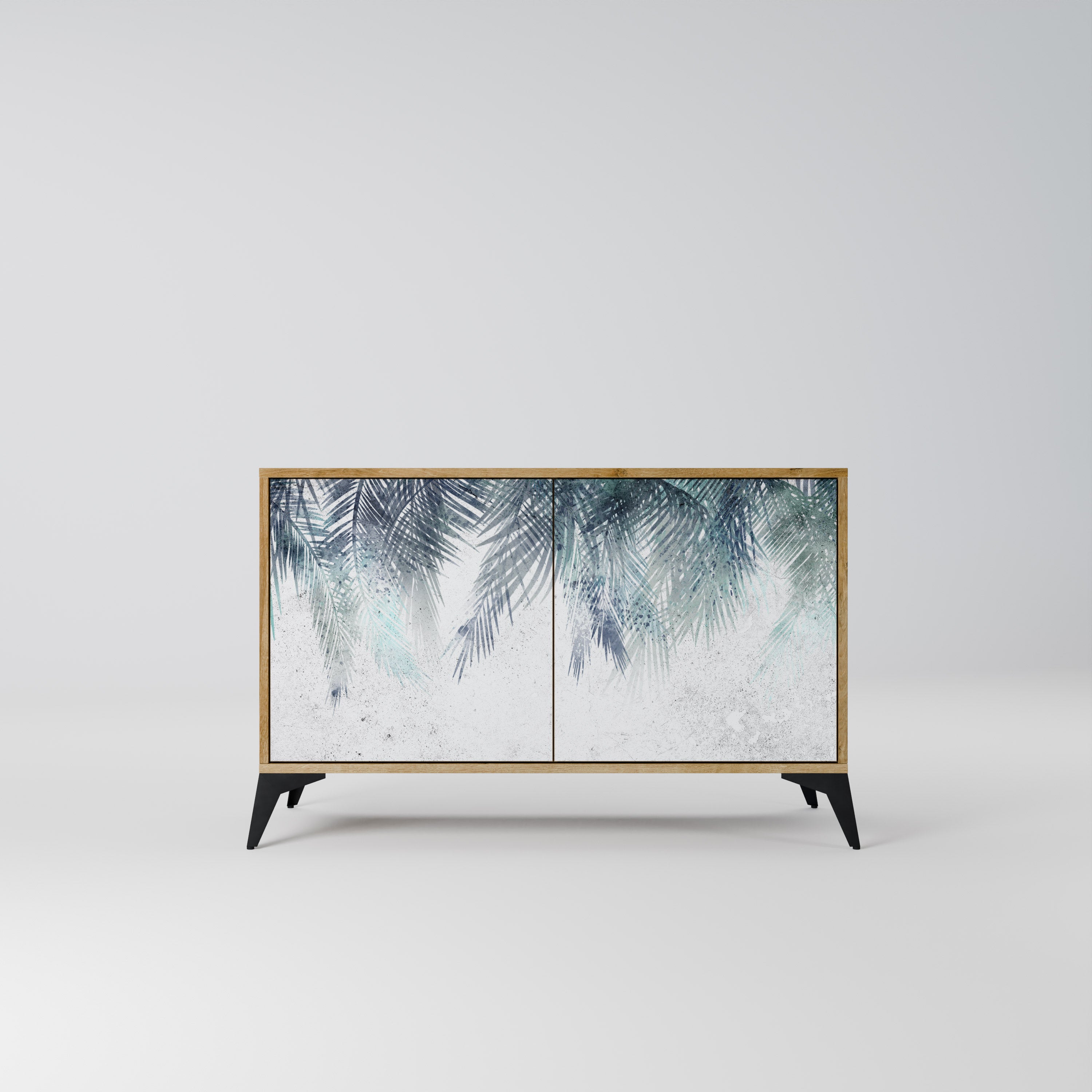 PALM VEIL 2-Door Sideboard in Oak Effect