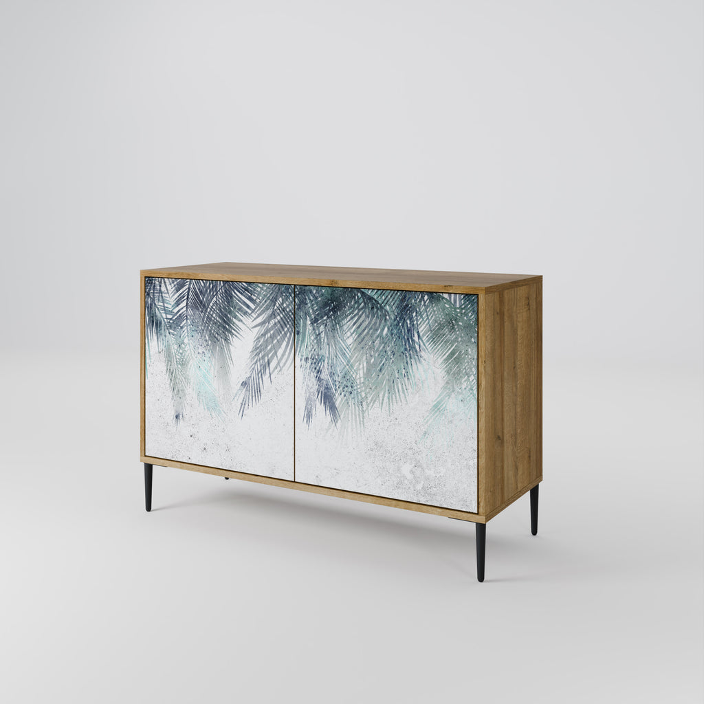 PALM VEIL 2-Door Sideboard in Oak Effect