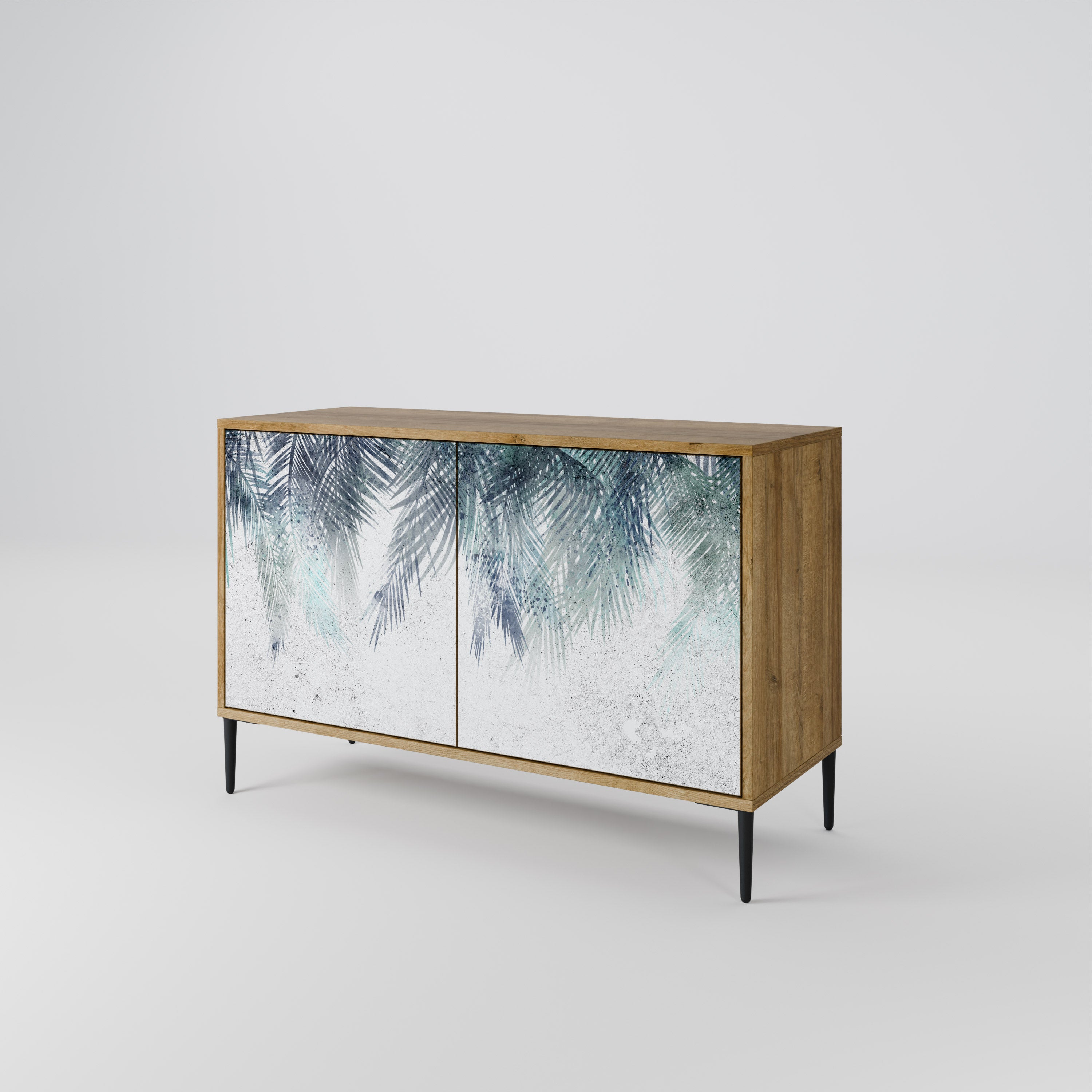 PALM VEIL 2-Door Sideboard in Oak Effect