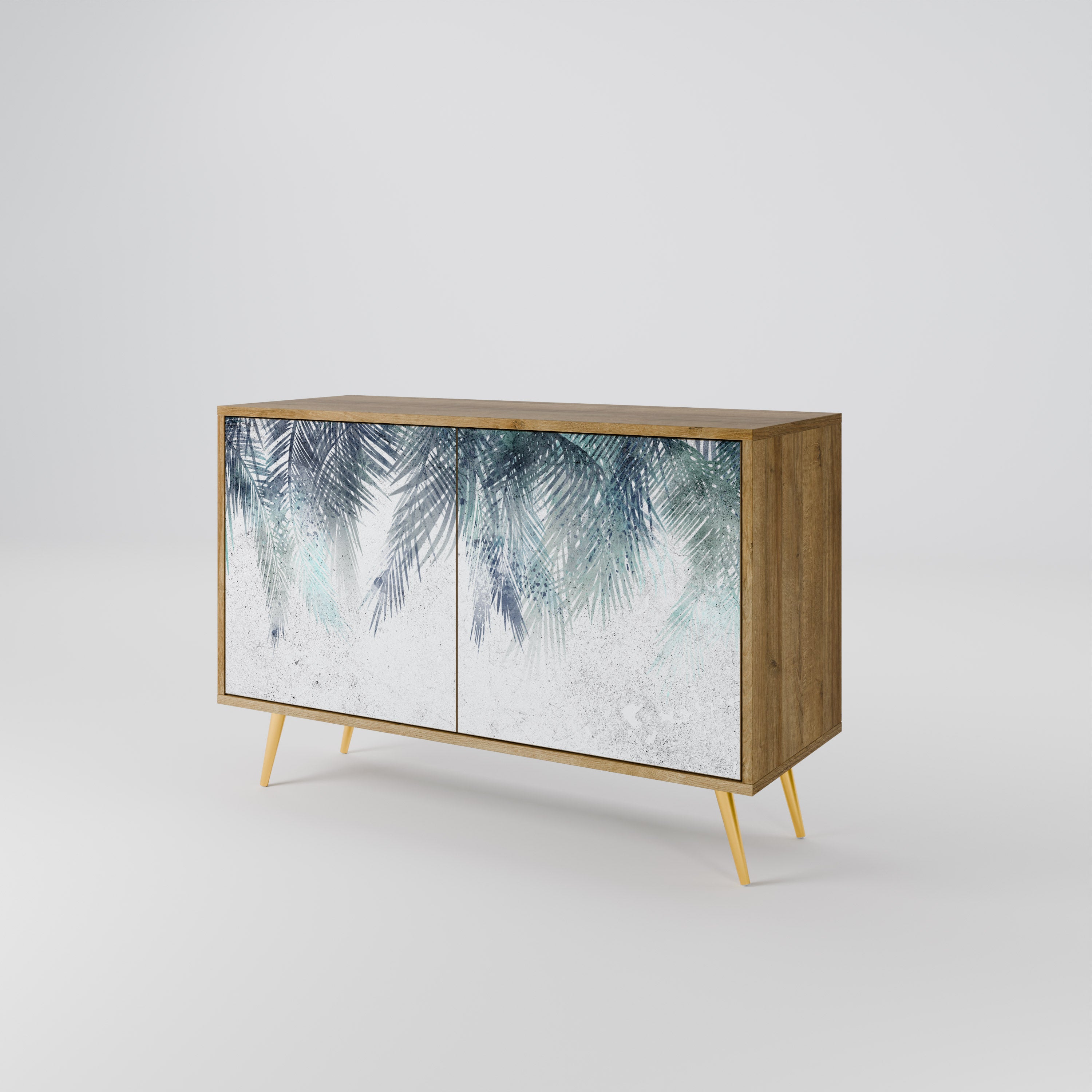 PALM VEIL 2-Door Sideboard in Oak Effect
