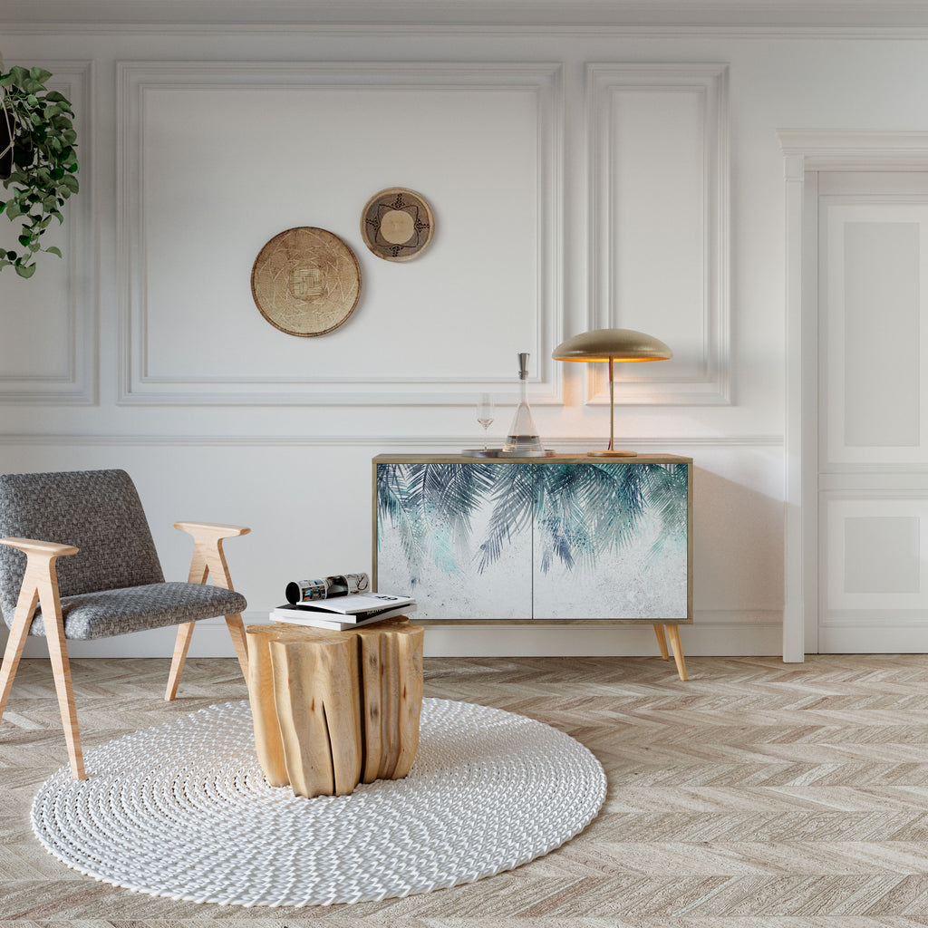 PALM VEIL 2-Door Sideboard in Oak Effect
