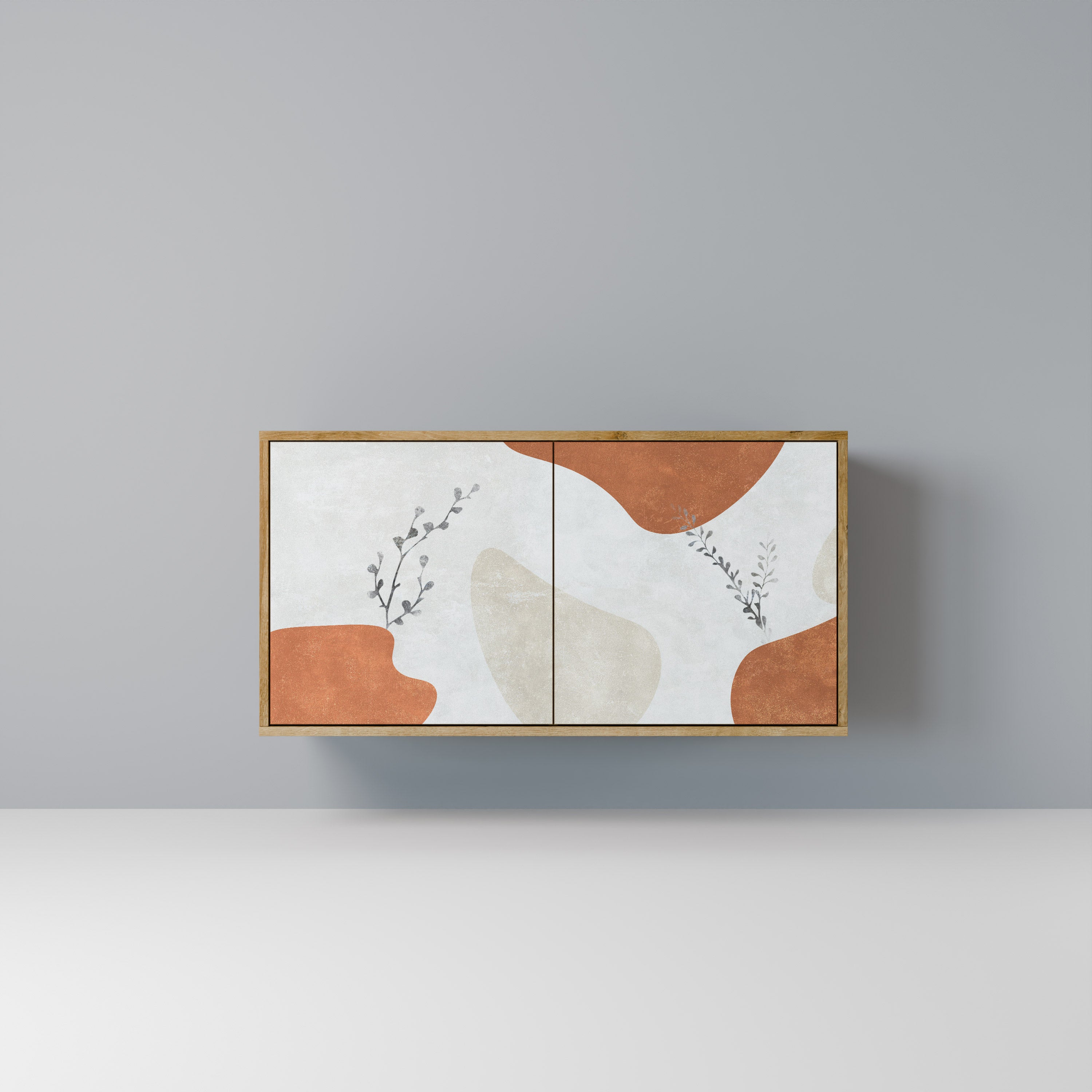 TRANQUIL TWIG 2-Door Sideboard in Oak Effect