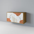 TRANQUIL TWIG Aparador de 2 Puertas en Efecto Roble