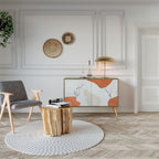 TRANQUIL TWIG Aparador de 2 Puertas en Efecto Roble