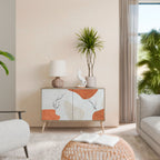 TRANQUIL TWIG Aparador de 2 Puertas en Efecto Roble