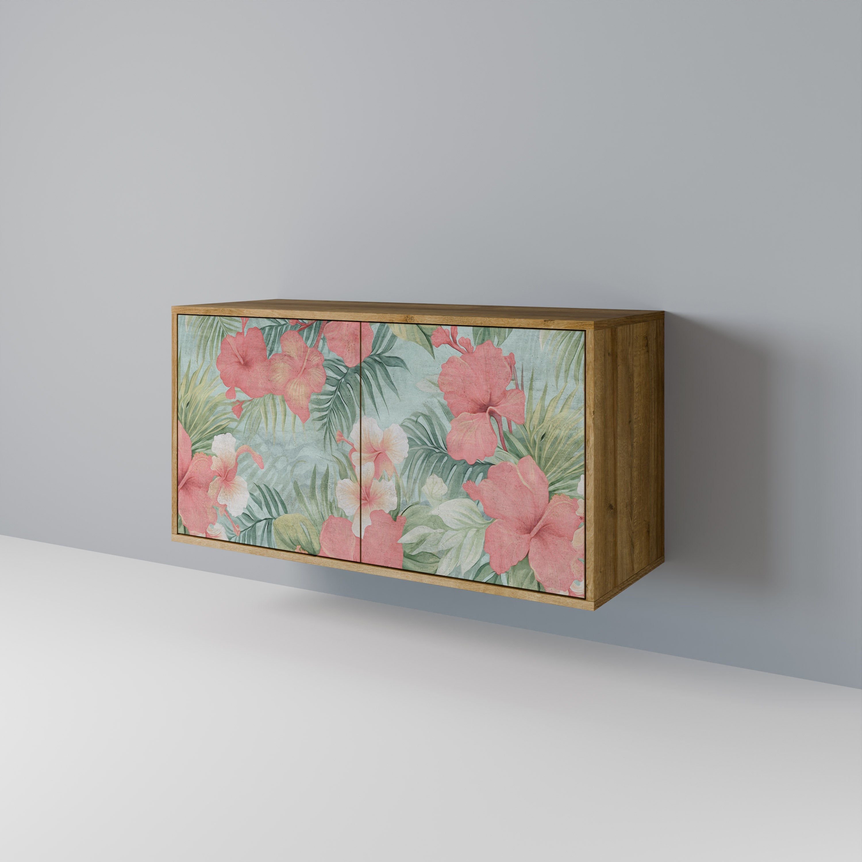 HAWAIIAN SPIRIT 2-Door Sideboard in Oak Effect