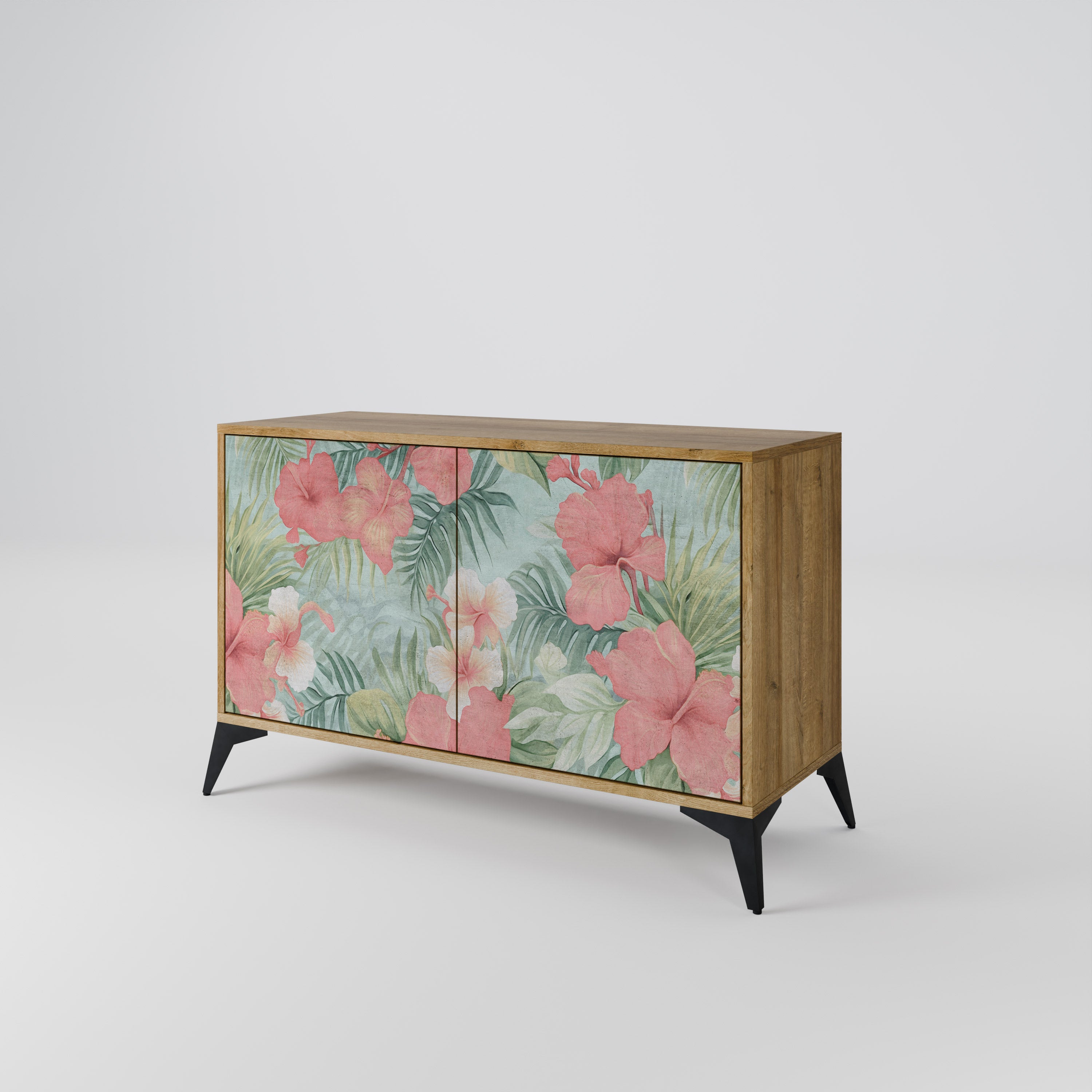 HAWAIIAN SPIRIT 2-Door Sideboard in Oak Effect