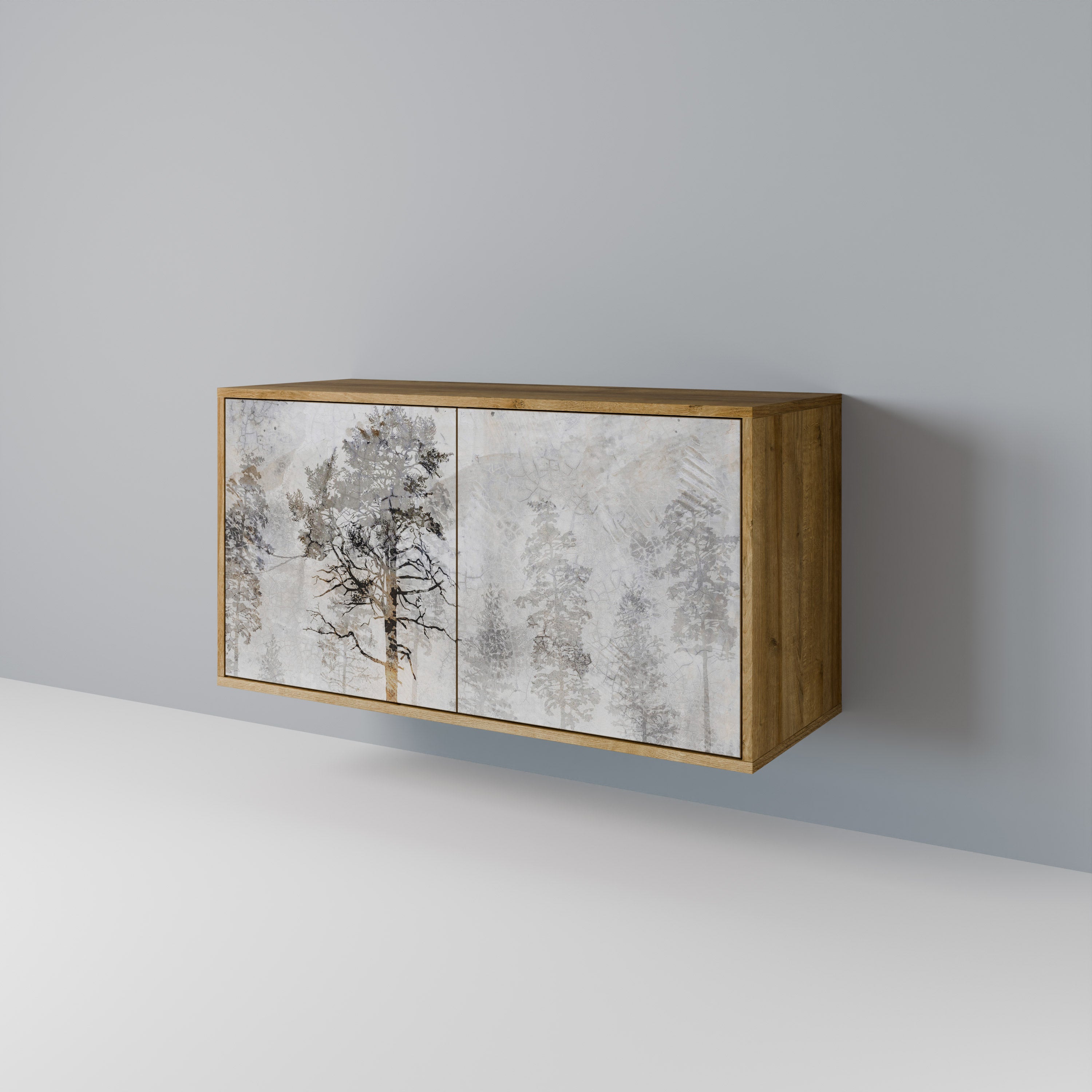 FADE IN THE TREES 2-Door Sideboard in Oak Effect