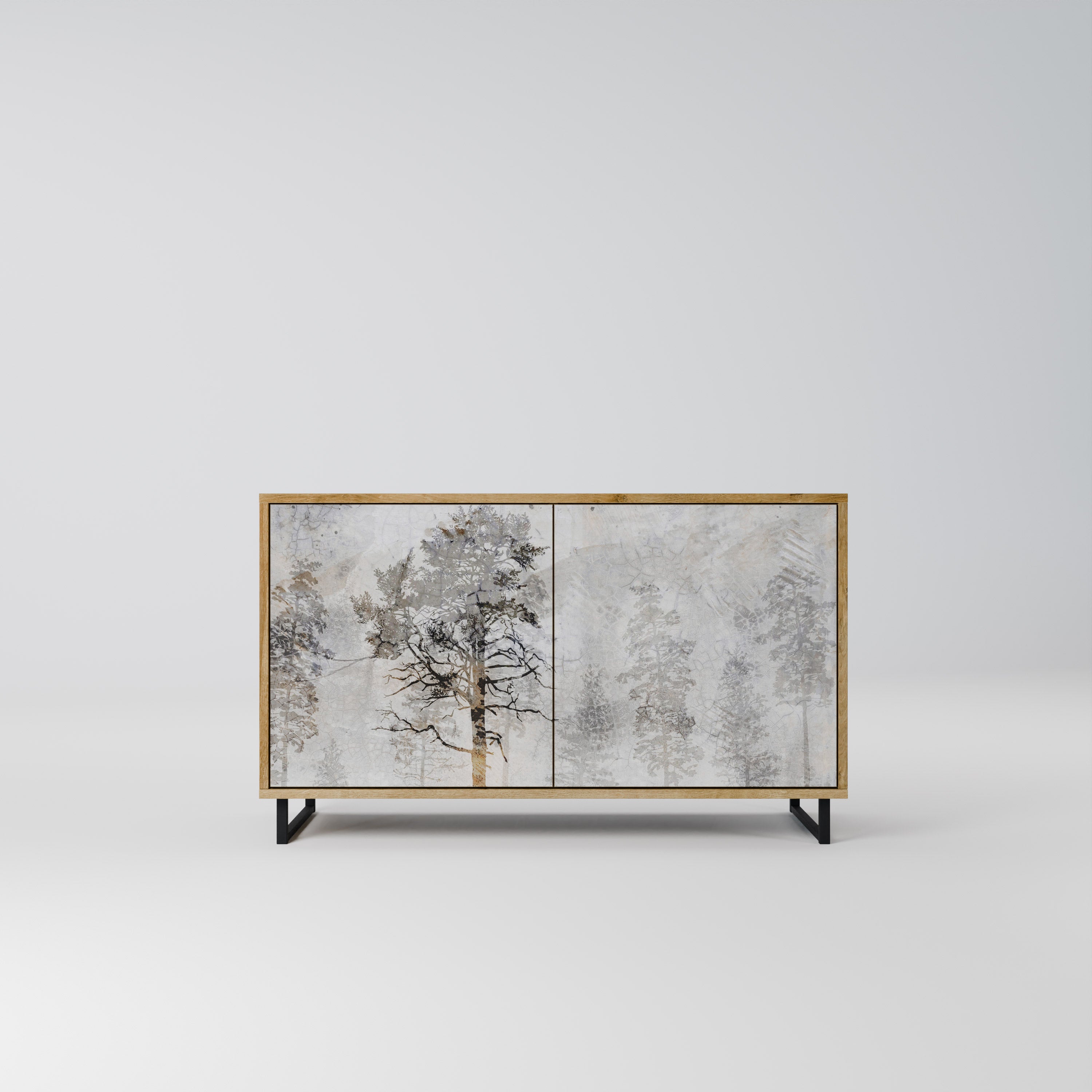 FADE IN THE TREES 2-Door Sideboard in Oak Effect