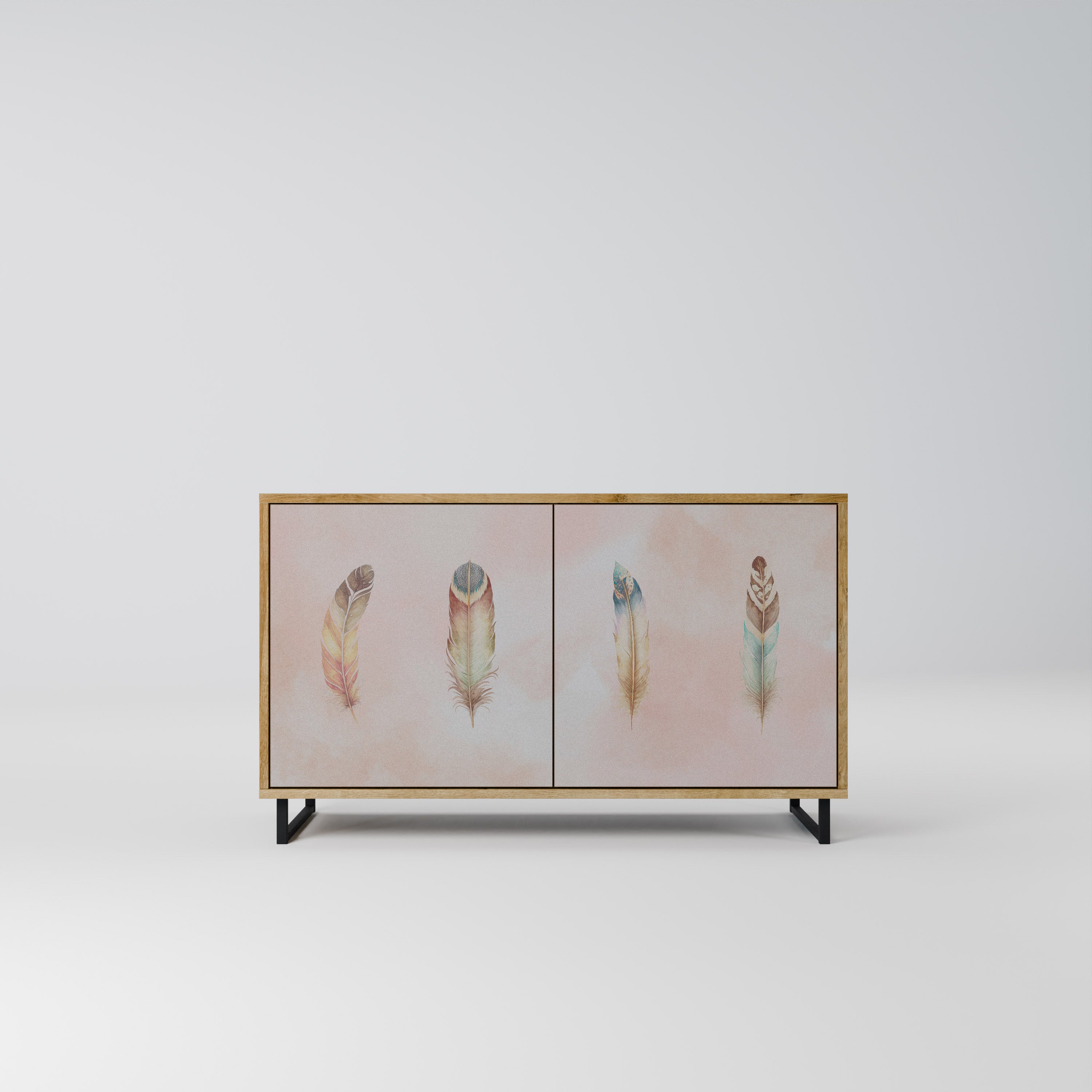 THE DELIQUESCE 2-Door Sideboard in Oak Effect