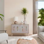 THE DELIQUESCE Aparador de 2 Puertas en Efecto Roble