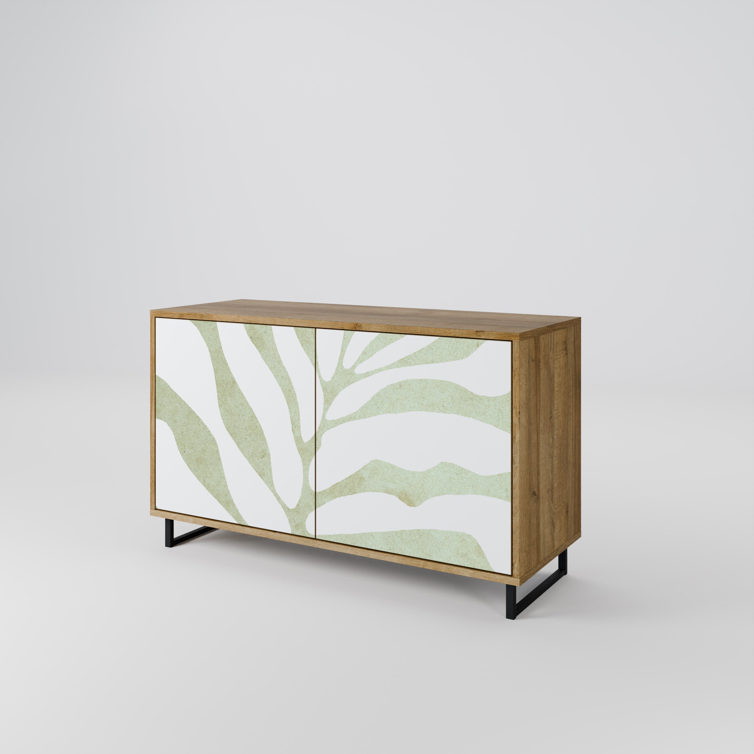 BOTANICAL SPARK 2-Door Sideboard in Oak Effect