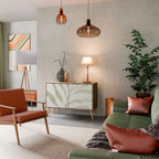 BOTANICAL SPARK Aparador de 2 Puertas en Efecto Roble