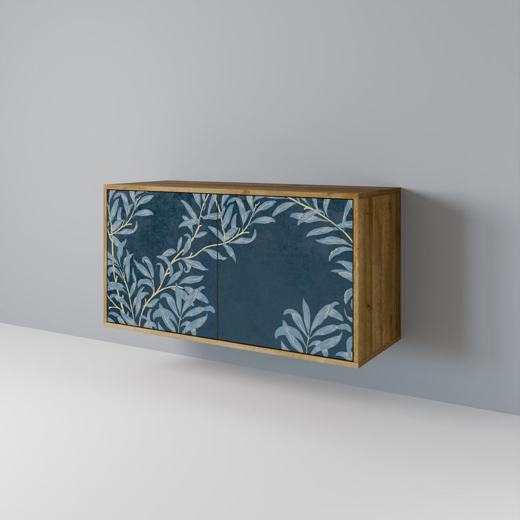 BLUE LEAVES 2-Door Sideboard in Oak Effect