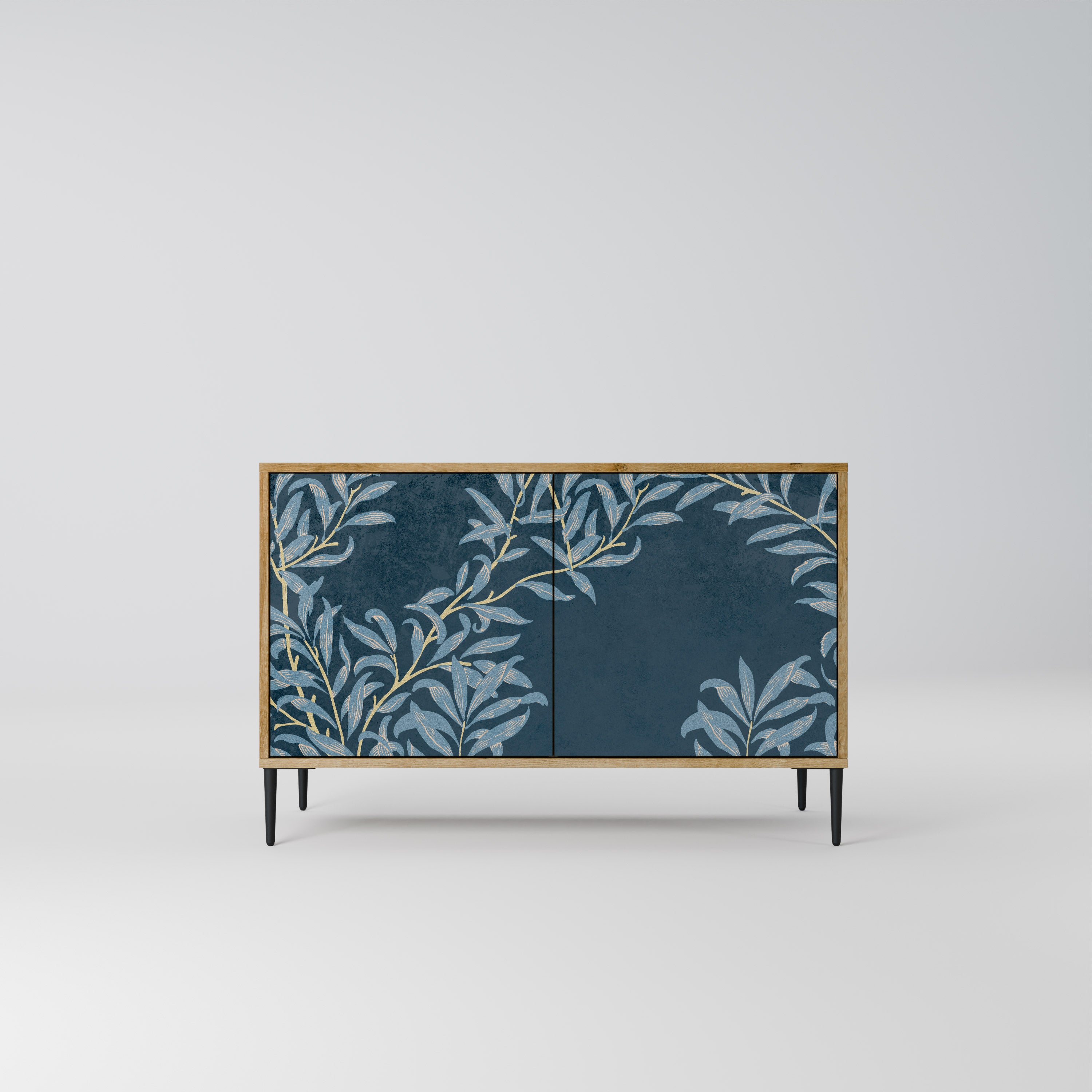 BLUE LEAVES 2-Door Sideboard in Oak Effect
