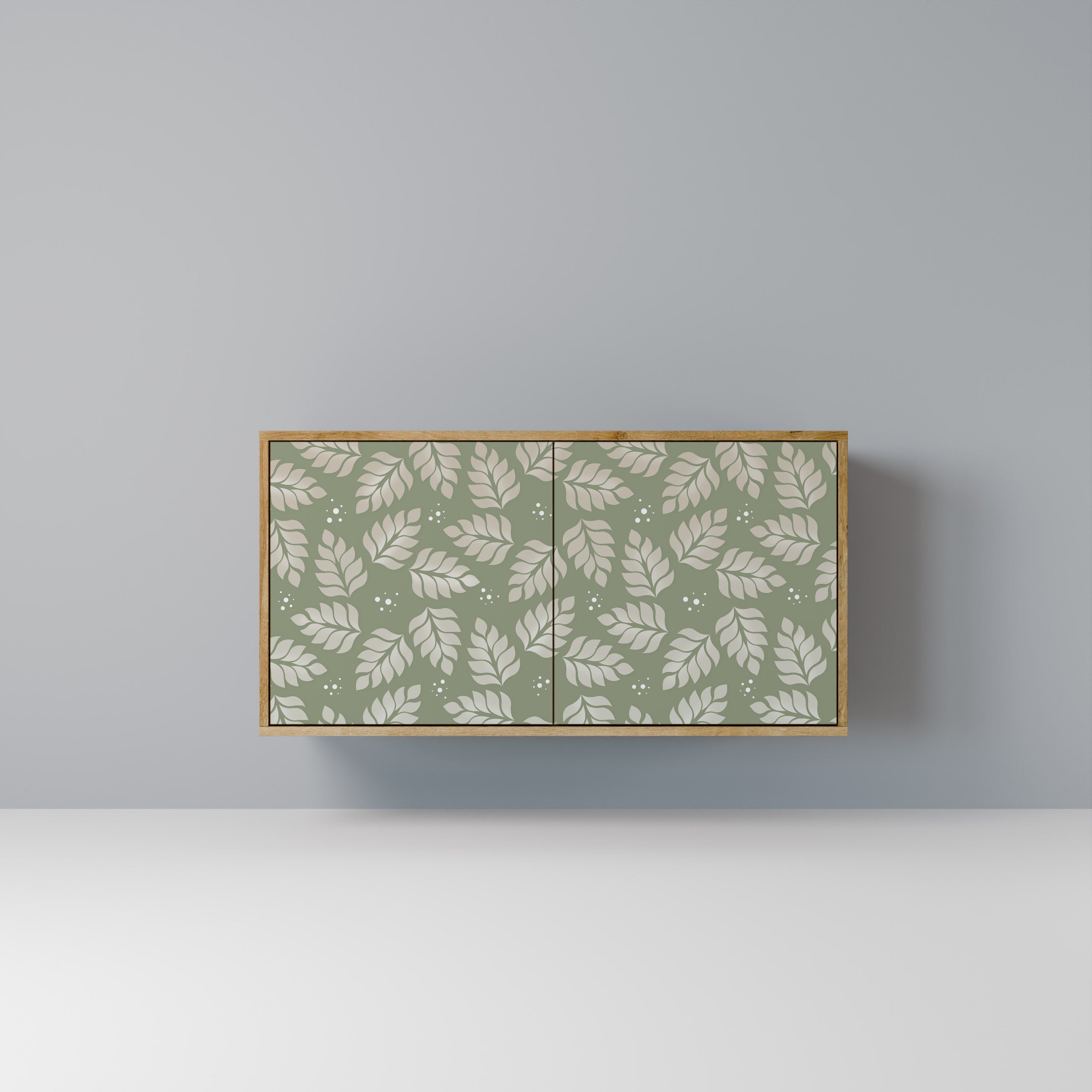 LEAVES ON GREEN 2-Door Sideboard in Oak Effect