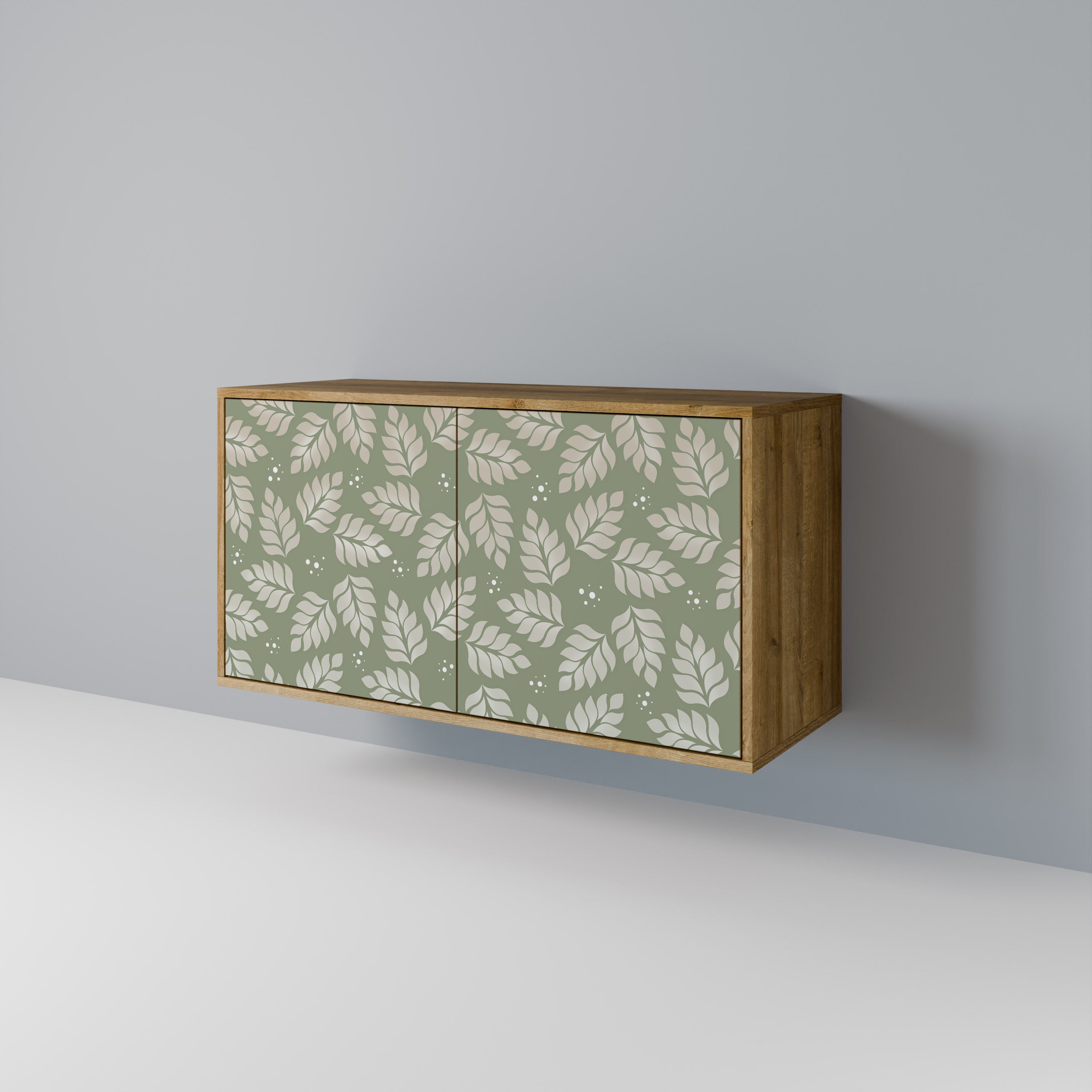 LEAVES ON GREEN 2-Door Sideboard in Oak Effect