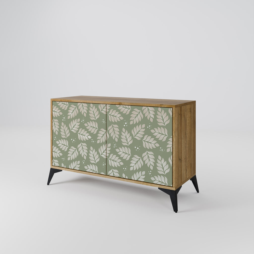 LEAVES ON GREEN 2-Door Sideboard in Oak Effect