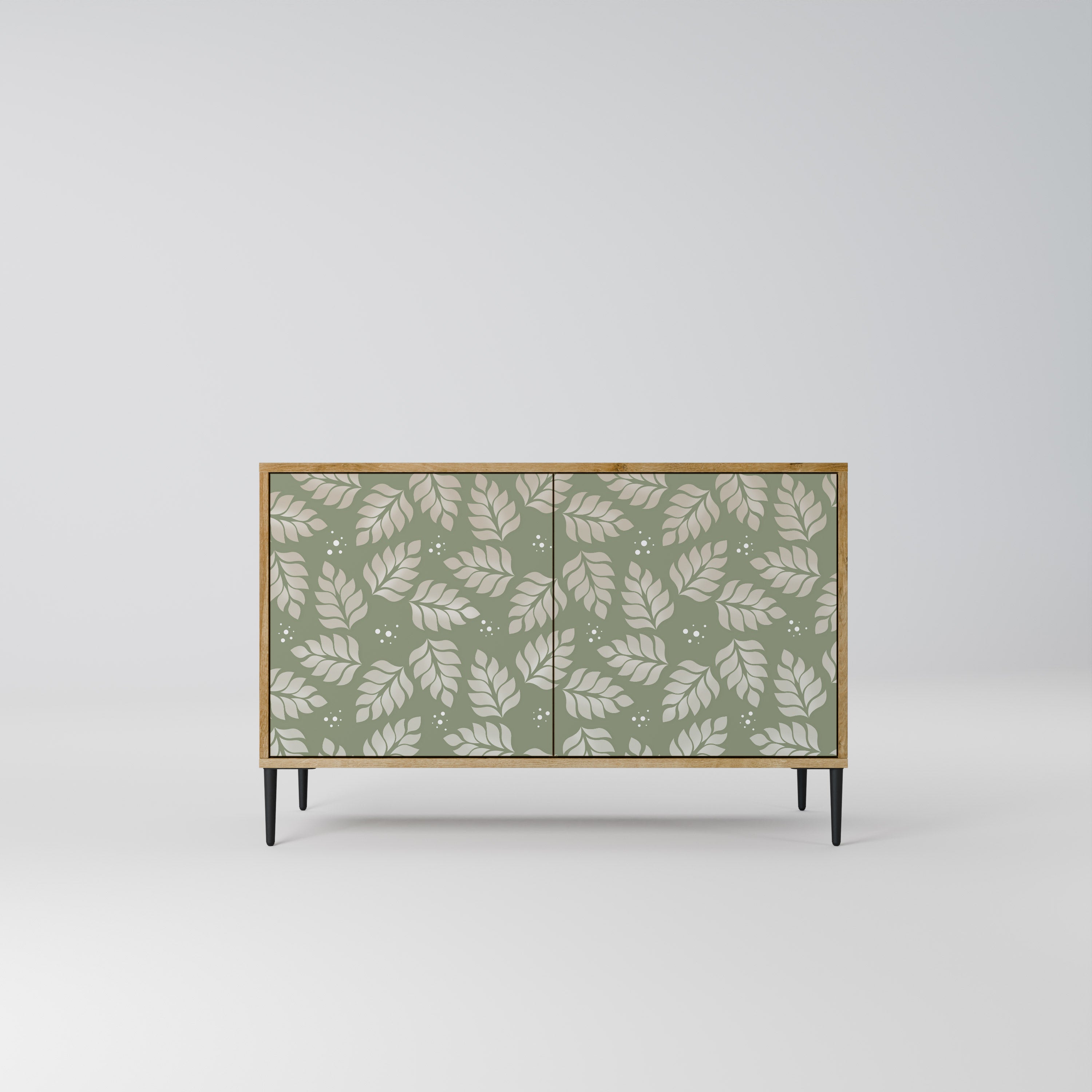 LEAVES ON GREEN 2-Door Sideboard in Oak Effect