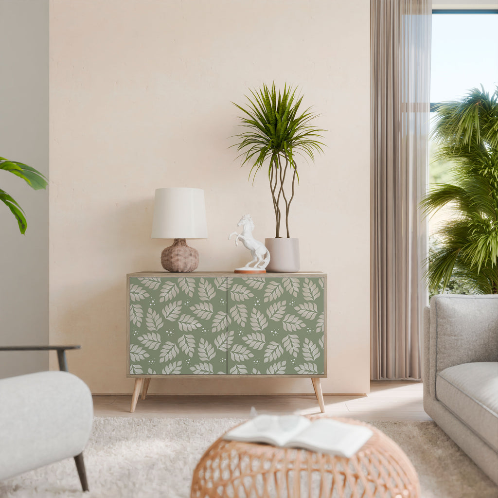 LEAVES ON GREEN 2-Door Sideboard in Oak Effect