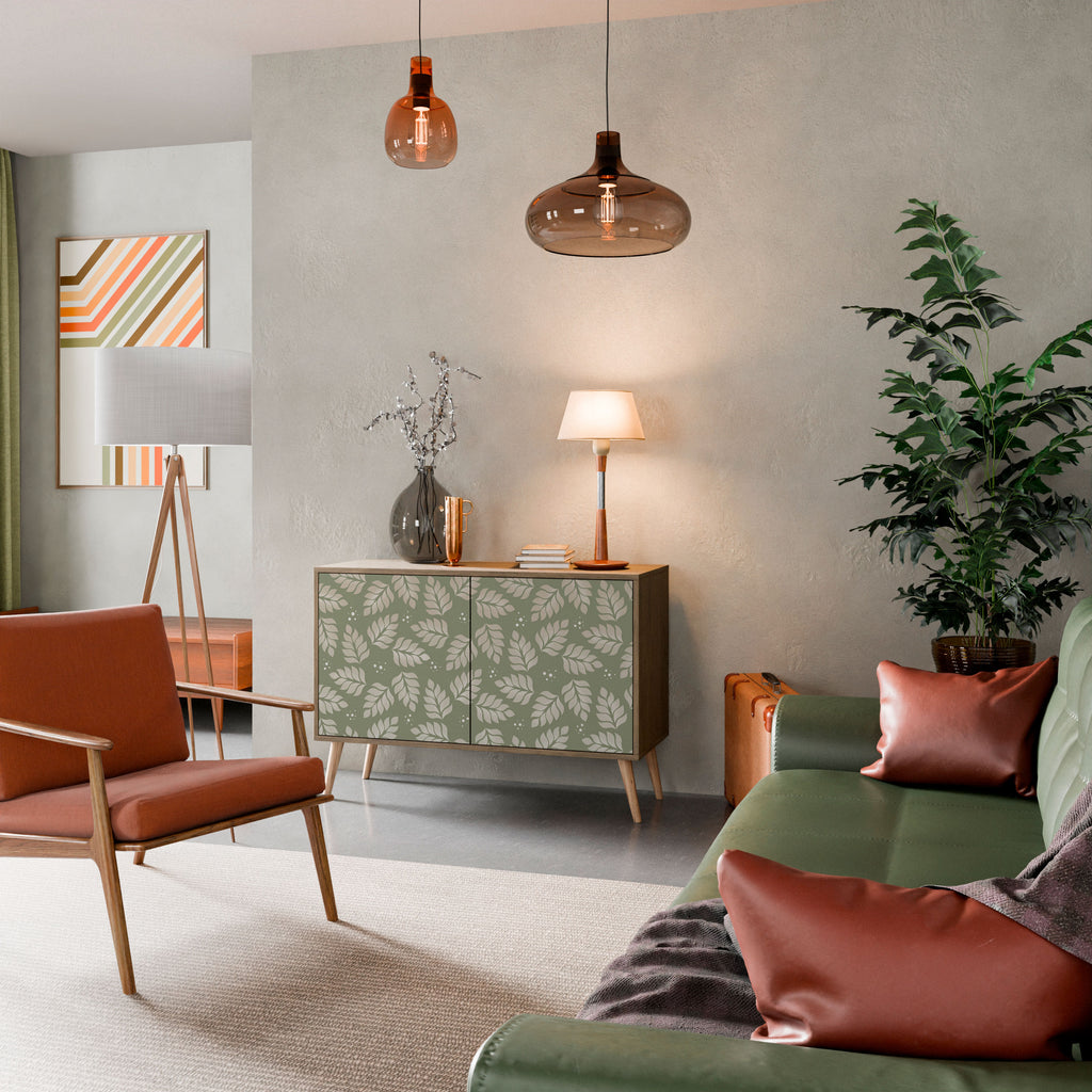 LEAVES ON GREEN 2-Door Sideboard in Oak Effect