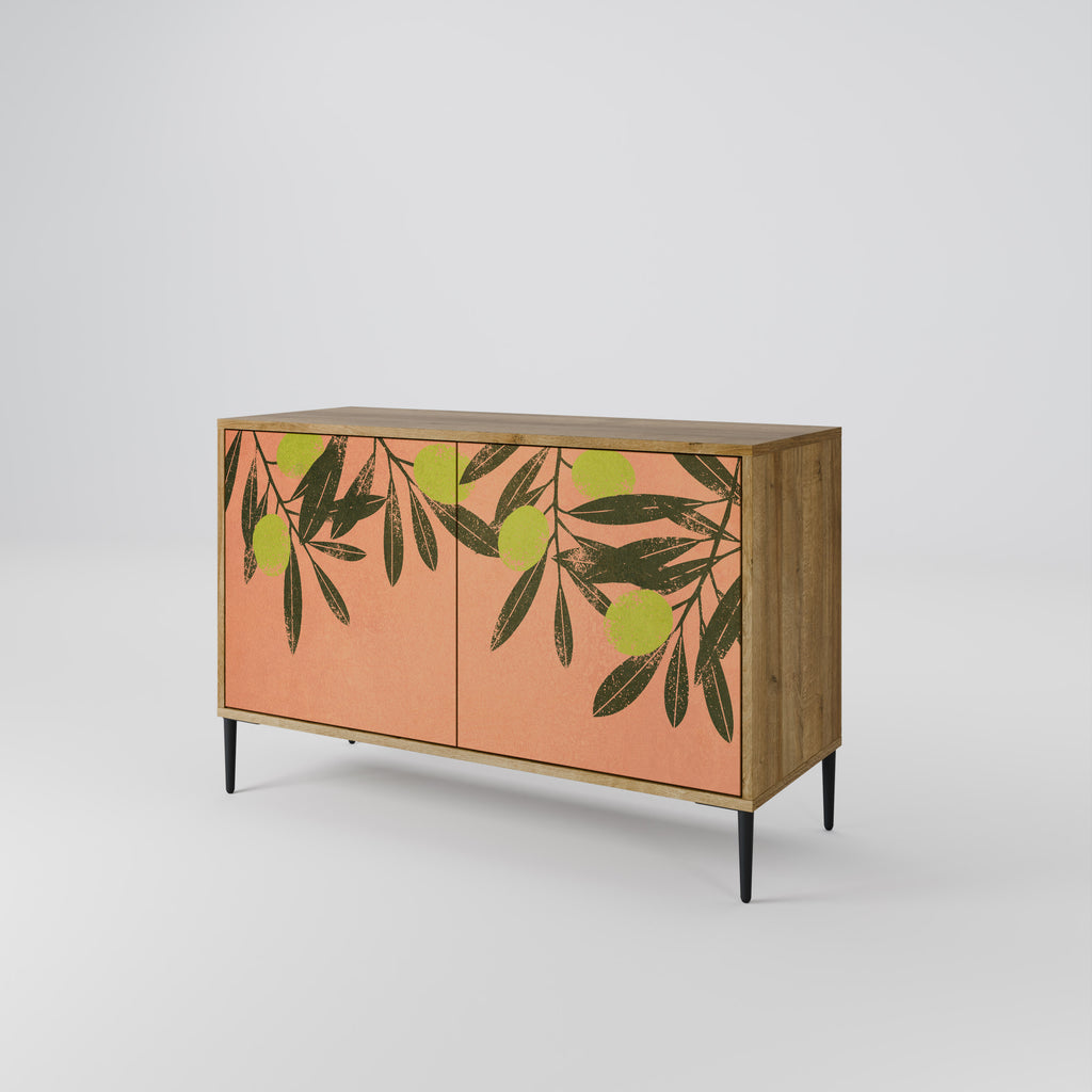 JUICY OLIVES 2-Door Sideboard in Oak Effect