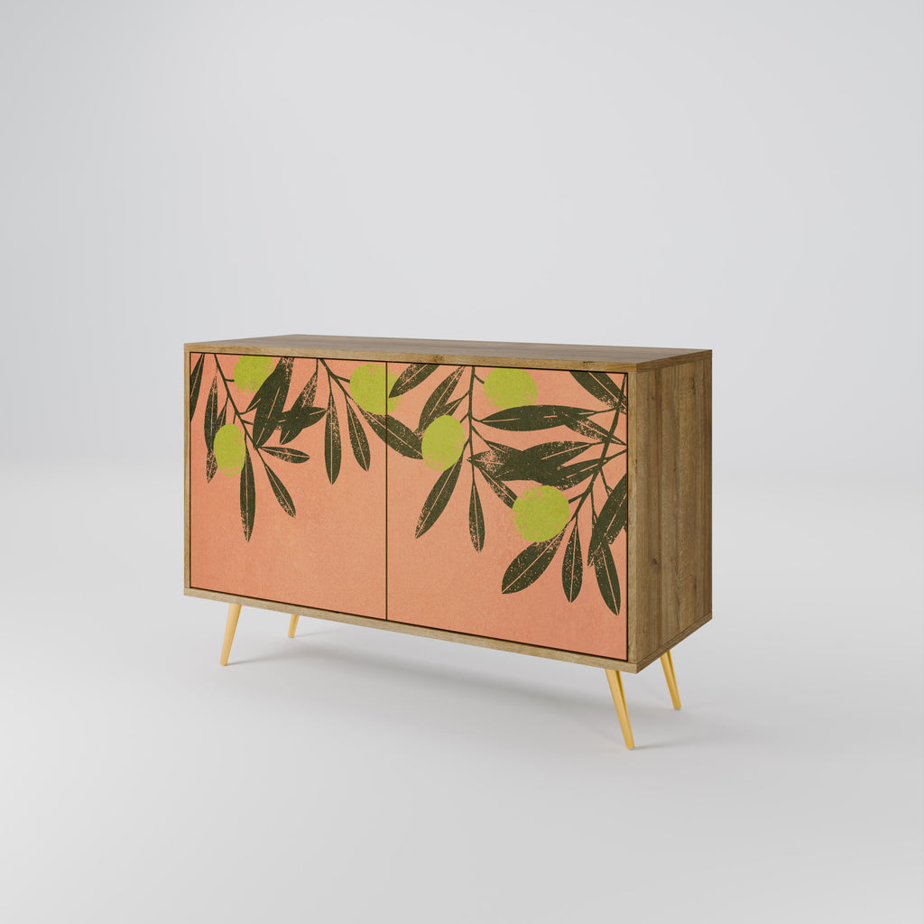 JUICY OLIVES 2-Door Sideboard in Oak Effect