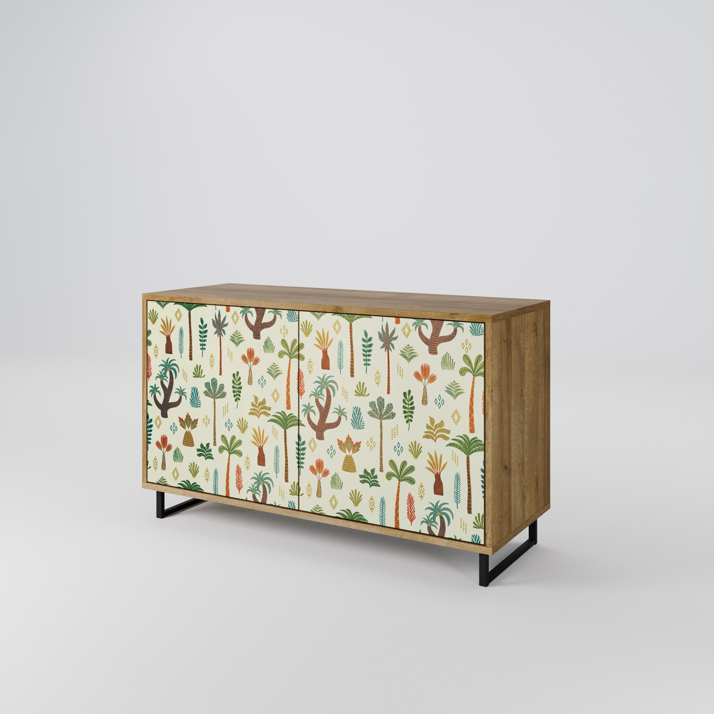 PALM SPRING 2-Door Sideboard in Oak Effect