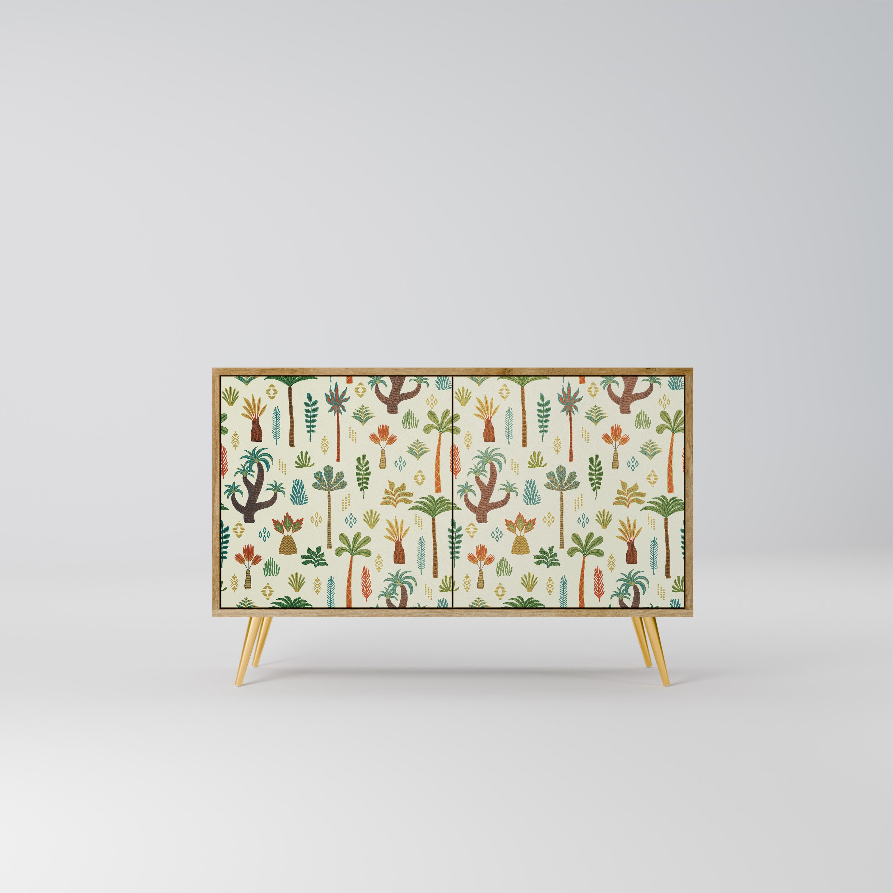 PALM SPRING 2-Door Sideboard in Oak Effect