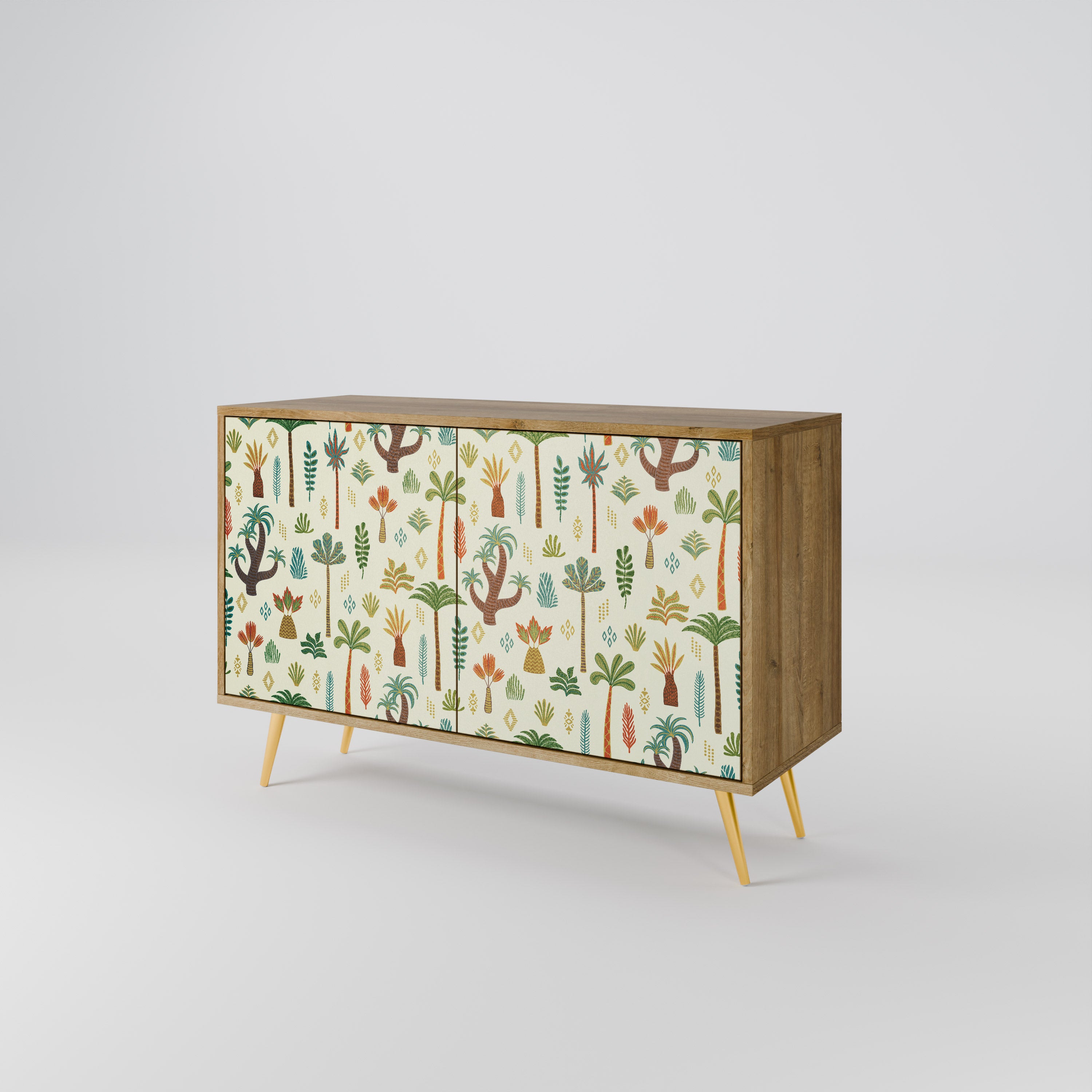 PALM SPRING 2-Door Sideboard in Oak Effect