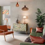 PALM SPRING Aparador de 2 Puertas en Efecto Roble