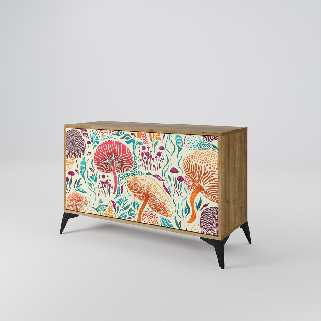 FUNGUS FANTASY 2-Door Sideboard in Oak Effect