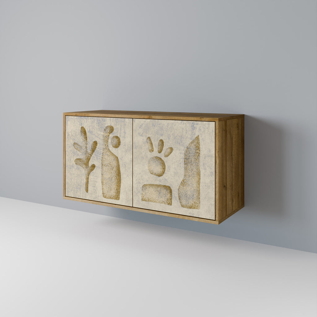 SAND SCULPTURES 2-Door Sideboard in Oak Effect