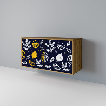 CITRUS BLACK AND WHITE Aparador de 2 Puertas