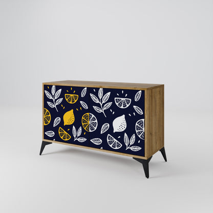 CITRUS BLACK AND WHITE Aparador de 2 Puertas