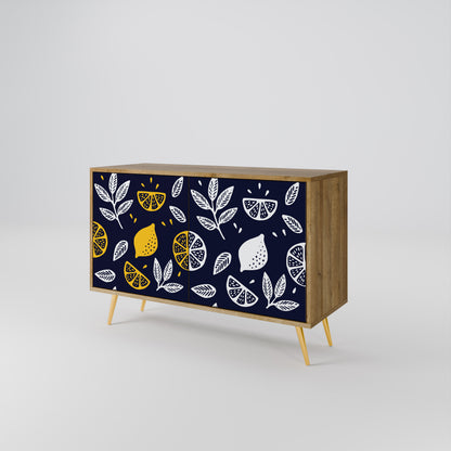 CITRUS BLACK AND WHITE Aparador de 2 Puertas