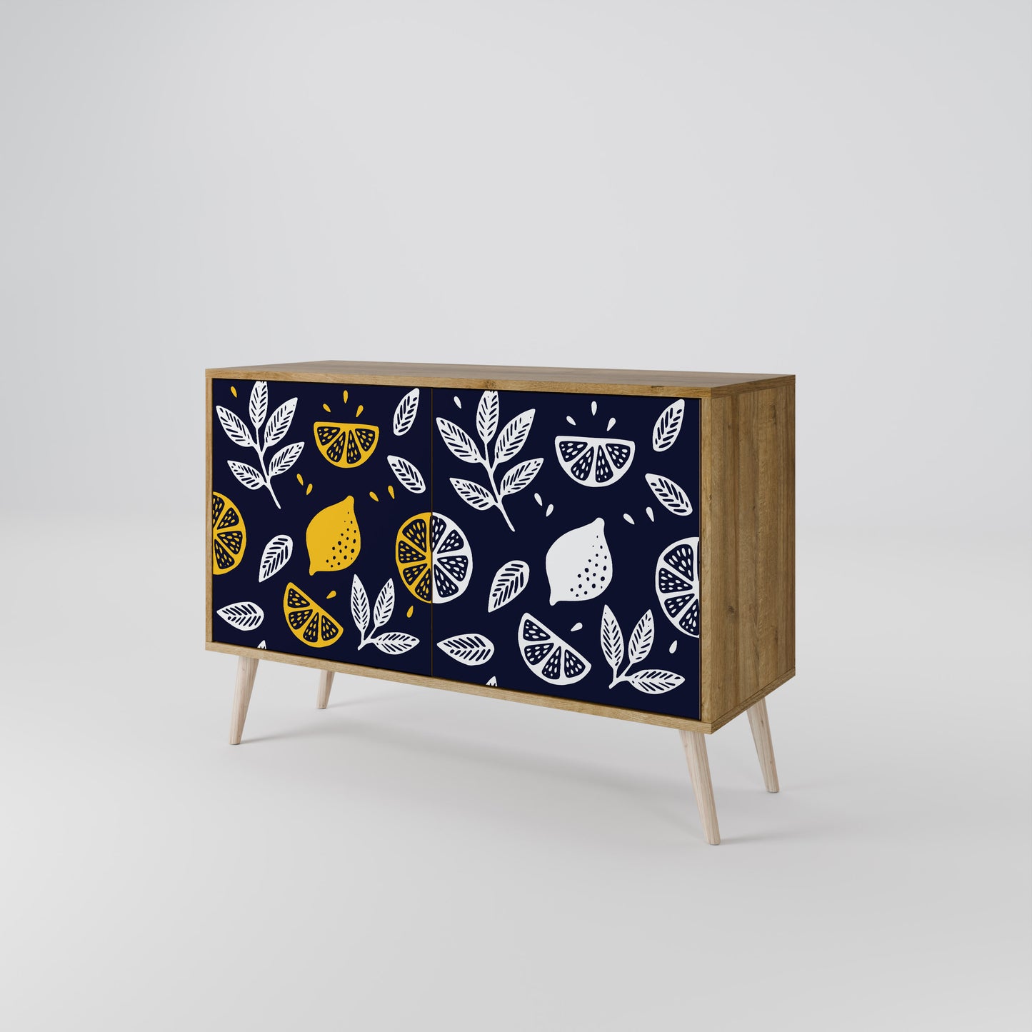 CITRUS BLACK AND WHITE Aparador de 2 Puertas