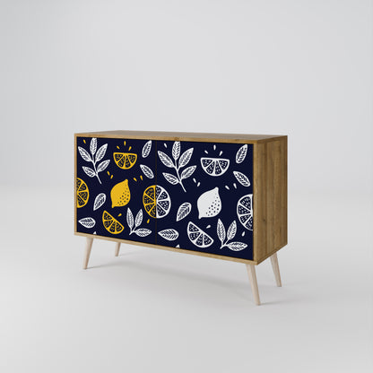 CITRUS BLACK AND WHITE Aparador de 2 Puertas