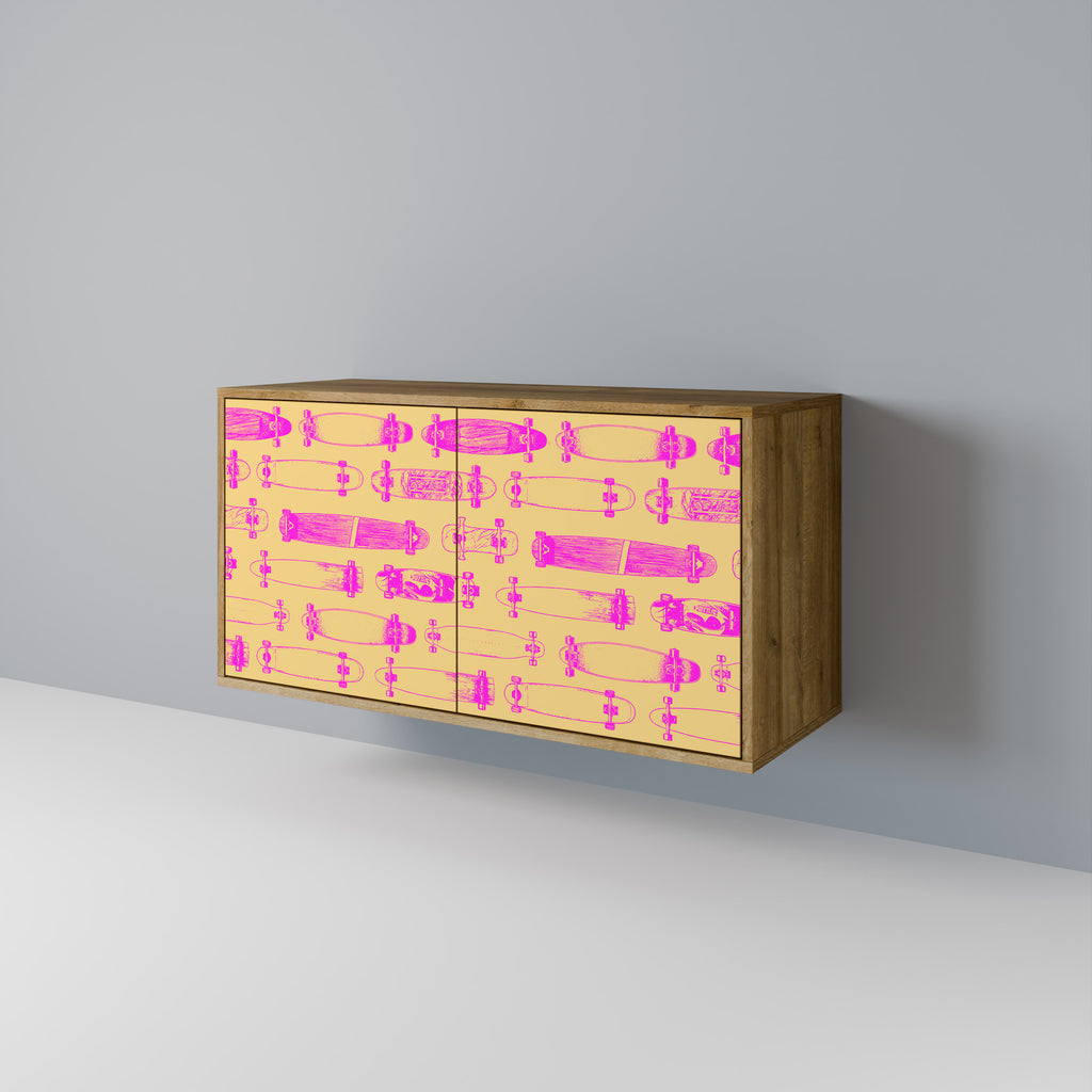 SKATEBOARD ARTISTRY 2-Door Sideboard in Oak Effect