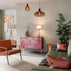 SWEET TROPICS Aparador de 2 Puertas en Efecto Roble