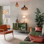 VERDURE ABYSS Aparador de 2 Puertas en Efecto Roble