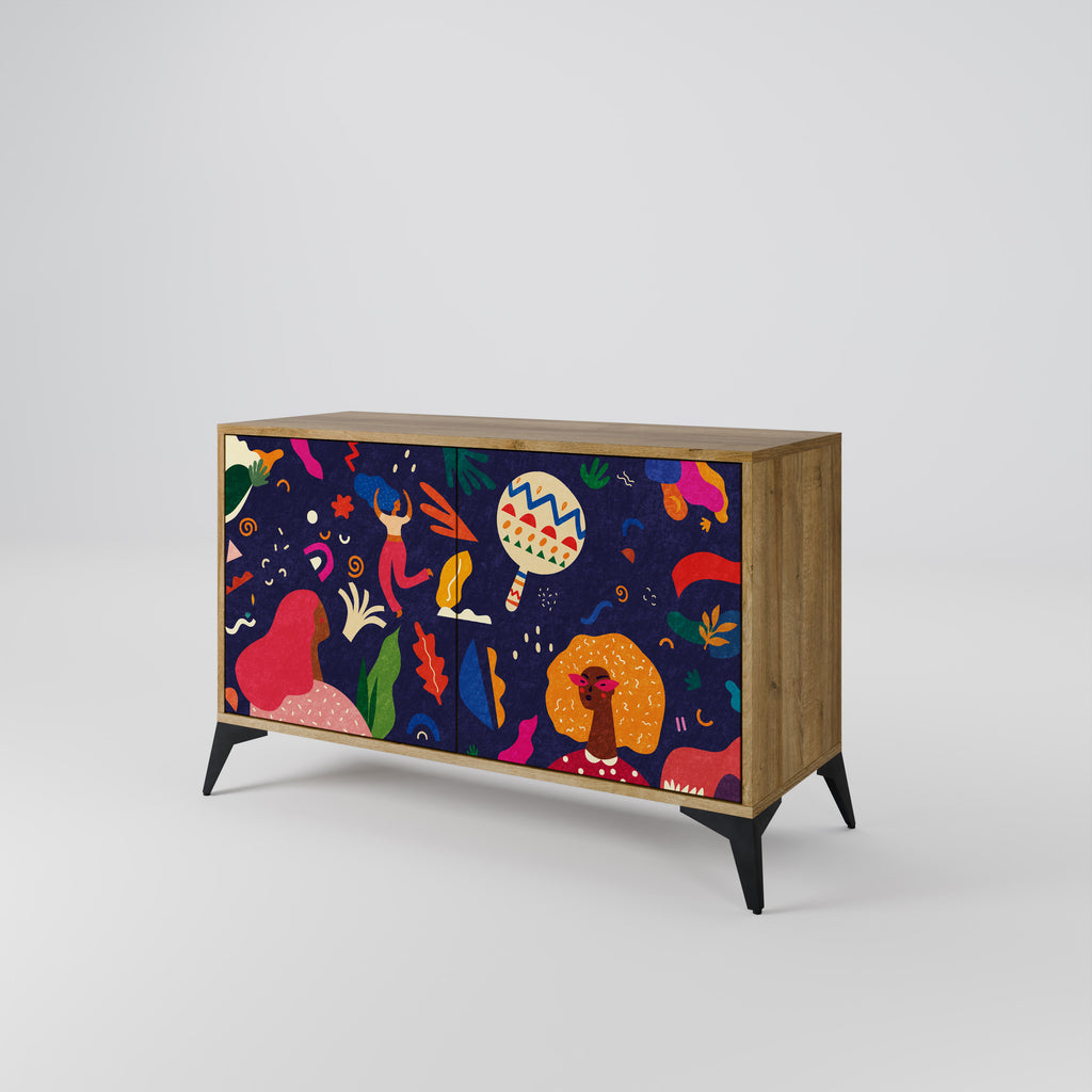 FESTIVE PLEASURES 2-Door Sideboard in Oak Effect