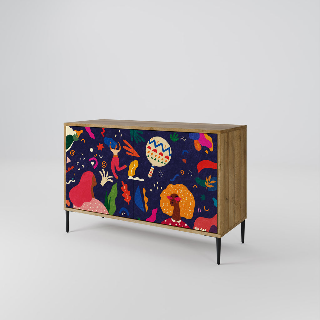 FESTIVE PLEASURES 2-Door Sideboard in Oak Effect