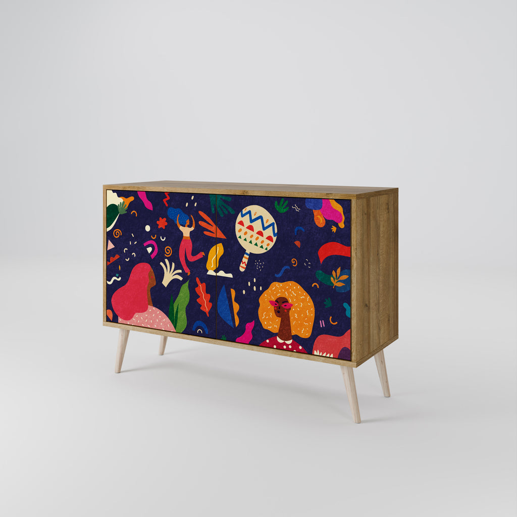 FESTIVE PLEASURES 2-Door Sideboard in Oak Effect