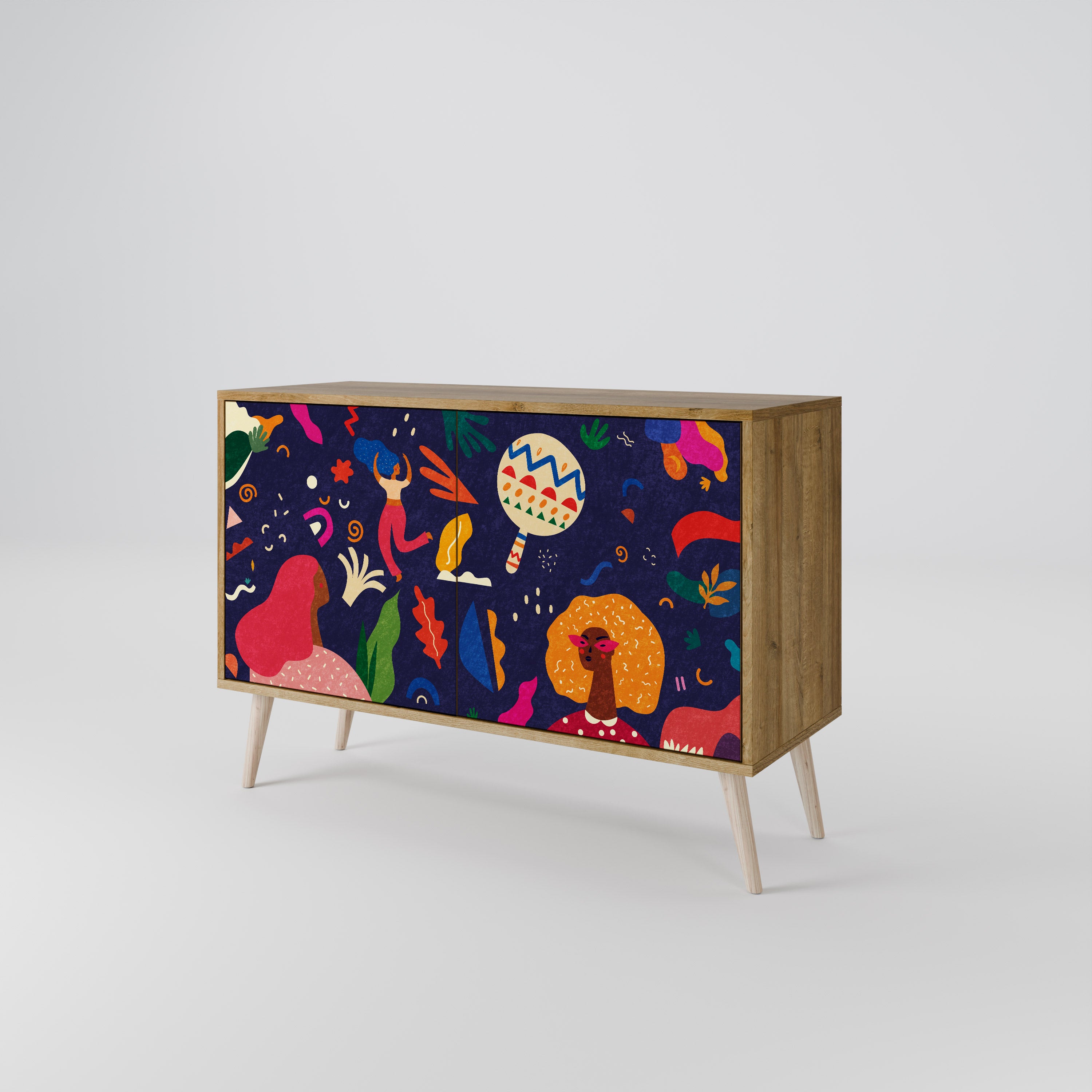 FESTIVE PLEASURES 2-Door Sideboard in Oak Effect