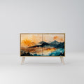 OMINOUS MOUNTAINS 2-Door Sideboard in Oak Effect