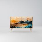 OMINOUS MOUNTAINS 2-Door Sideboard in Oak Effect