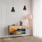 OMINOUS MOUNTAINS 2-Door Sideboard in Oak Effect