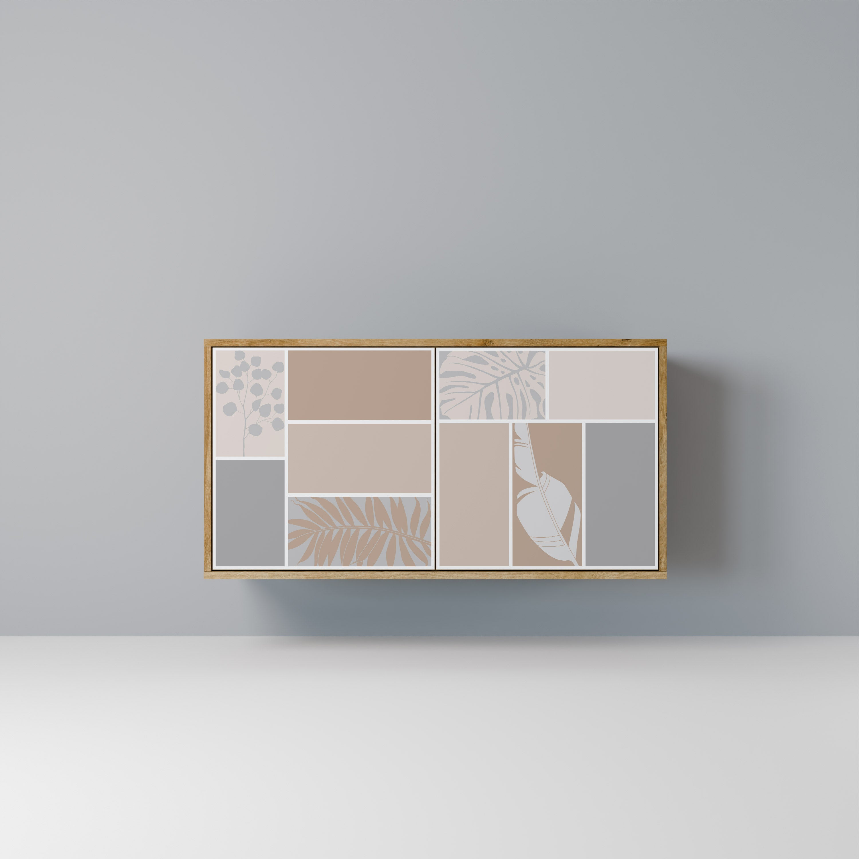 TROPICAL SHAPES 2-Door Sideboard in Oak Effect