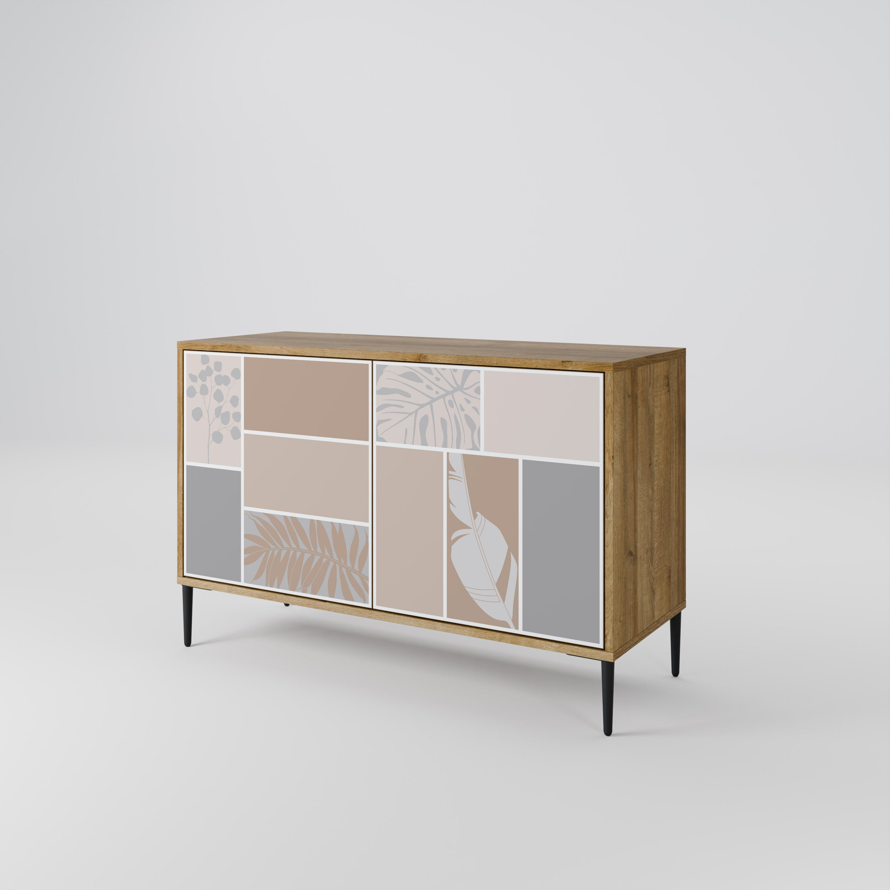 TROPICAL SHAPES 2-Door Sideboard in Oak Effect